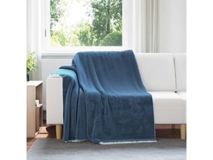 Plaid canapé bleu marine 150x200 cm 1.64 kg polaire