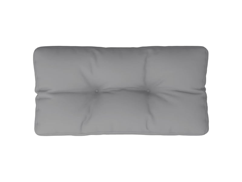  Coussin de palette, coussin de chaise, coussin de canapé gris 80x40x12 cm tissu cf55353  - Conforama A