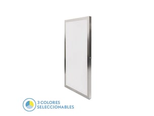 Panneau led plat fabrilamp llano 36 w 3600 lm 3000-4000-6500 k nickel ip40 3,8 x 30 x 60 cm