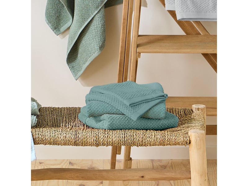 Lot 2 serviettes de bain et 2 gants de toilette - Conforama B