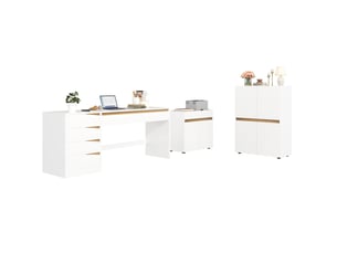 Bibliotheque coloris  blanc 1 étagère(s) MEUBLIV  - 80 cm x 70 cm