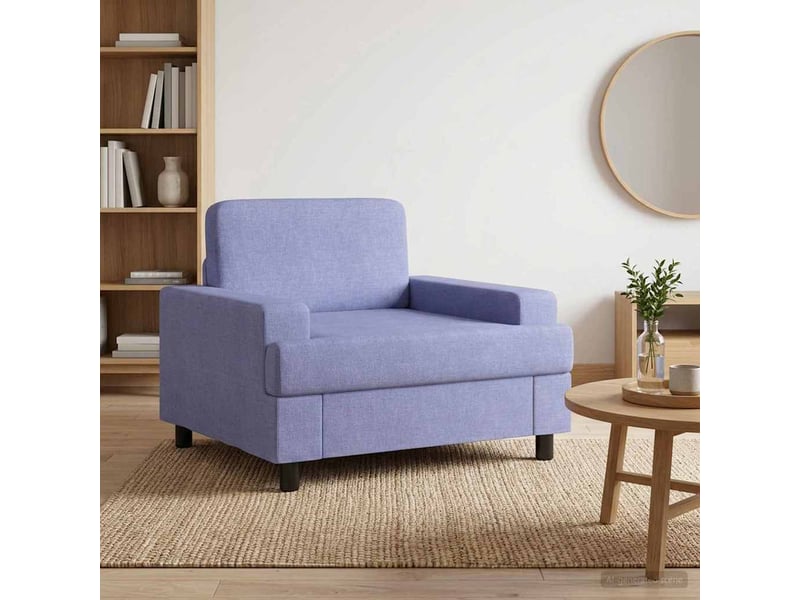 Vidaxl fauteuil bleu denim tissu - Conforama B