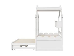 Lit simple 90x200 cm    coloris blanc