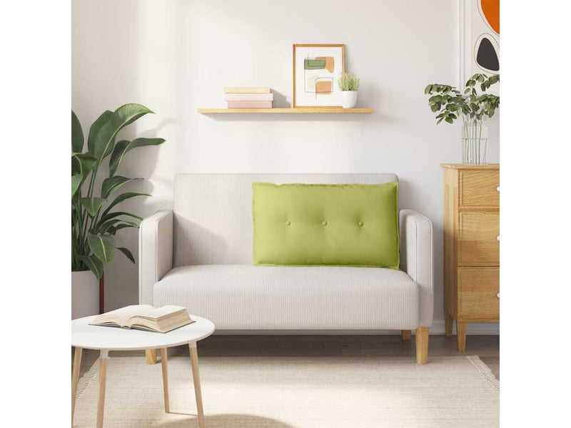 Coussin de dos, coussin de dossier vert clair 80 x 19 x 50 cm tissu cf55068 - Conforama D