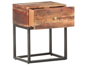 Table de chevet, table d'appoint 40x30x50 cm bois d'acacia brut