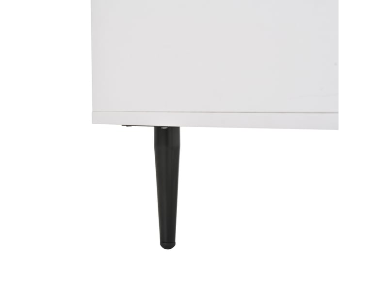  Table basse relevable avec rangement, led et portes coulissantes en verre pour salon, 105 × 50 × 43 cm  - Conforama E