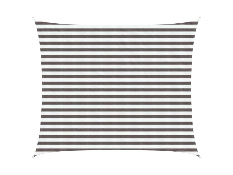  Voile d'ombre - voile d'ombrage - voile parasol 2,5 x 4 m hdpe rectangulaire gris clair et blanc  - Conforama B