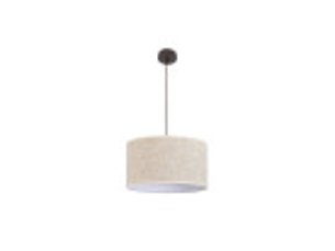 Suspension fabrilamp happy marron beige 1 x e27 ø 45 cm
