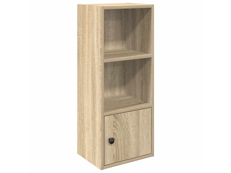  Bibliothèque, meuble de rangement salon chêne sonoma 31x24x77 cm bois d'ingénierie  - Conforama A
