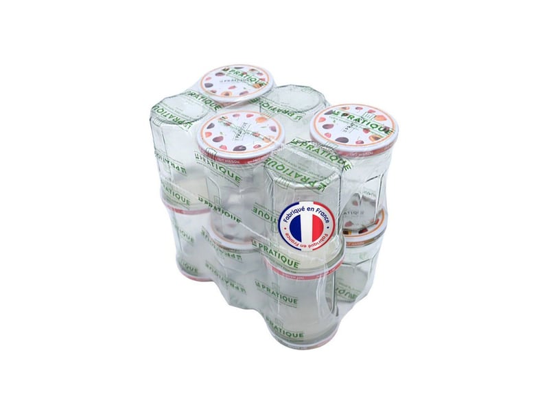 Bocaux confiture en verre transparent 385 ml lot de 12 couvercles twist-off diametre 82 mm hauteur 12 cm AACBI73547 - Conforama A