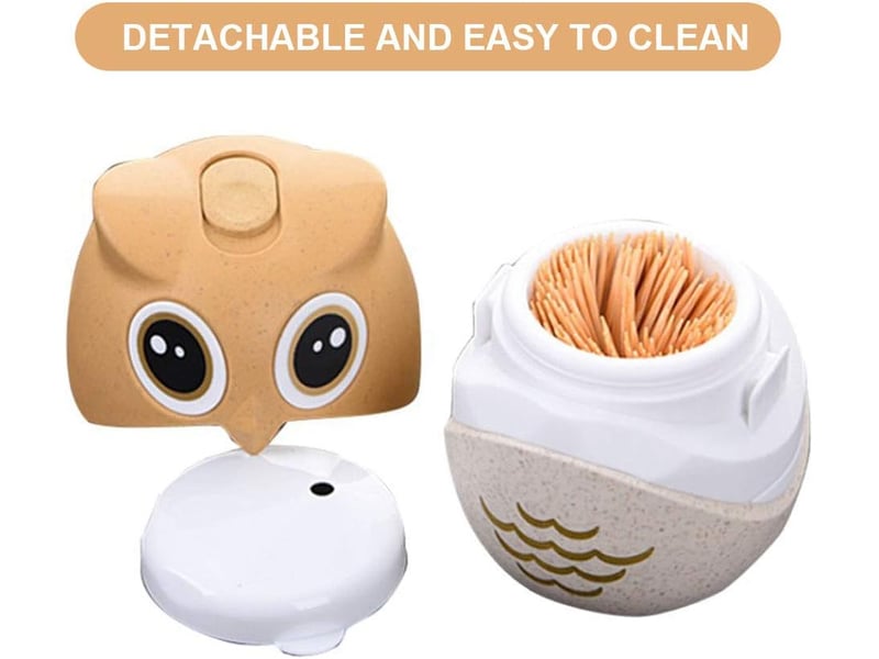  Distributeur de cure-dentsporte-cure-dents mignon hibou; boîte à cure-dents drôle, automatique et décorative No Commercial reference - Conforama E