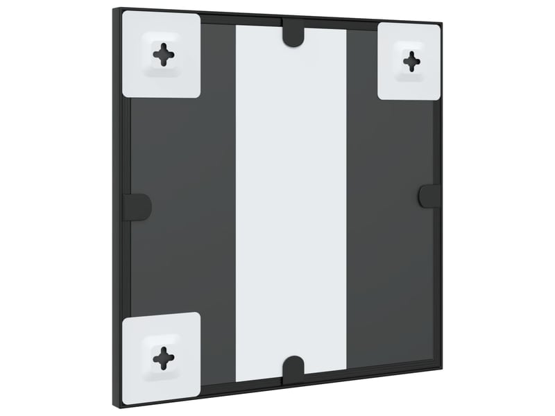  Miroir mural noir 30x30 cm carré fer cf62849  - Conforama E