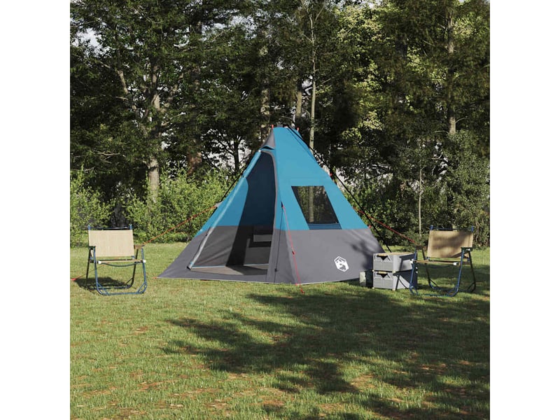  Tente tipi, tente de camping 6 personne imperméable bleu taffetas  - Conforama B