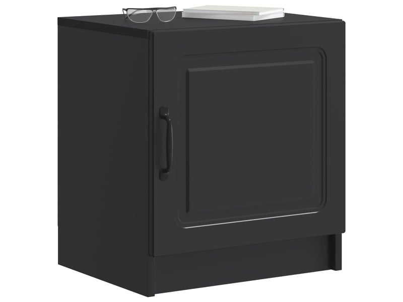  Table de chevet 2 pièces noir 43 x 34,5 x 47 cm  - Conforama A