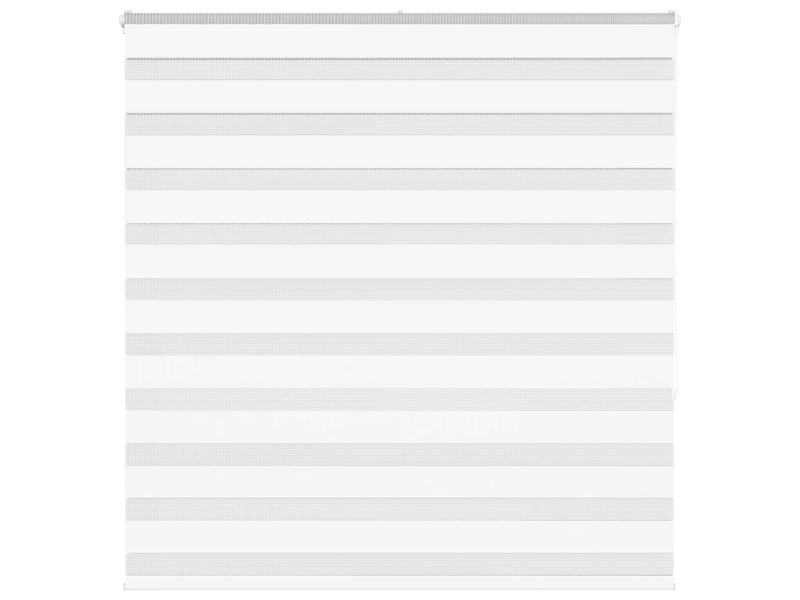 Store zèbre, store de fenêtre blanc 140x150 cm largeur du tissu 135,9cm polyester cf48372 - Conforama B