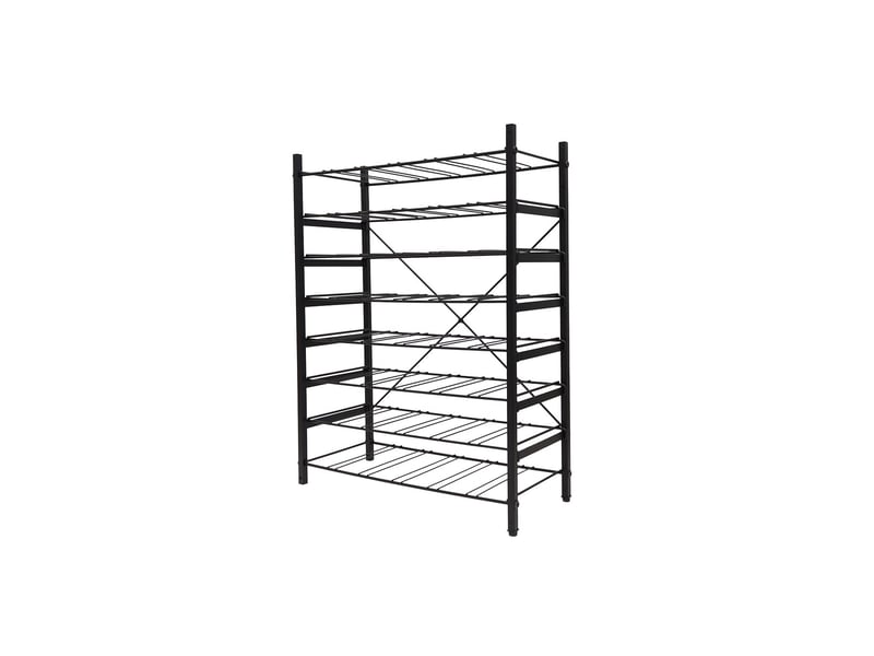  Range-bouteilles 48 bouteilles en métal noir 59 x 26 x 80 cm 62840 - Conforama A