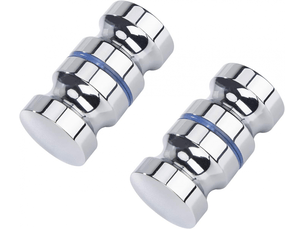 Poignées pour porte de douche (paquet de 2) - 30 mm - acier inoxydable massif - adaptées pour la salle de bain et la cuisine