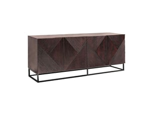 Buffet 4 porte(s) MEUBLORAMA - 177 cm coloris bois clair