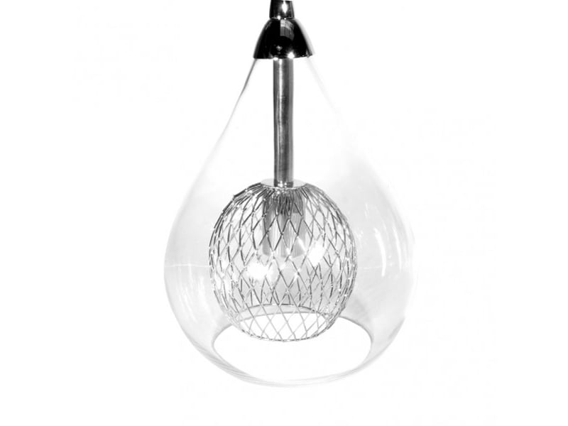  Fabrilamp lhasa, suspension, moderne, 3 x g9, chromé, 30-148 x 65 x 65 cm 154093020 - Conforama E