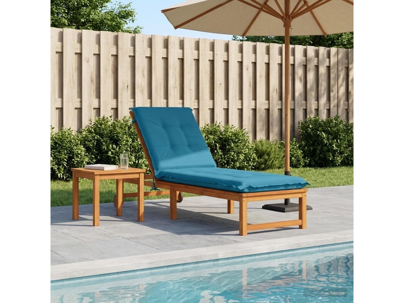  Coussin de transat, coussin pour bain de soleil gemert 100 % polyester bleu clair cf56120  - Conforama B