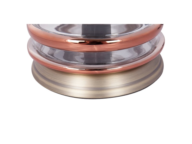  Lampe à poser en verre aladin i 21cm cuivre  - Conforama C