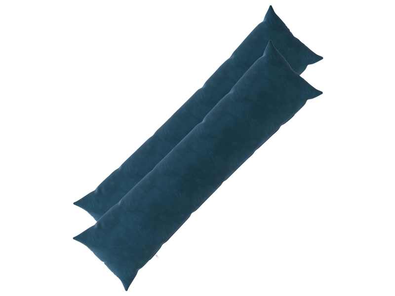  Lot de 2 coussins avec oreiller, coussins décoratifs heerlen bleu velours cf50427  - Conforama A