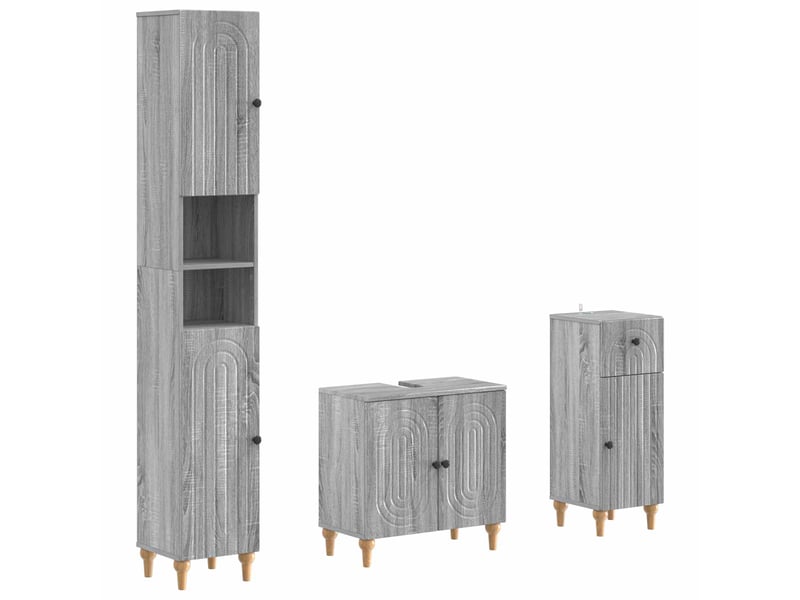  Ensemble de meuble de salle de bain 3 pièces alkmaar cf63286  - Conforama A