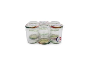 Bocaux sterilisables en verre 750 ml pack de 6 ø100 mm couvercles metalliques plats