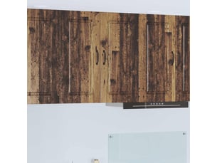 Meuble mural de cuisine | armoire de cuisine bois ancien 80x31x80cm shl7828