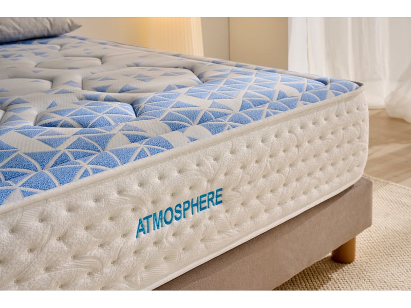  Matelas hybride à ressorts ensachés atmosphere - mi-ferme, mémoire de forme au graphène, 7 zones de confort 8435720069686 - Conforama D