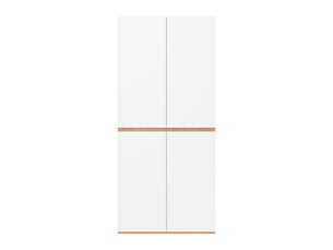 Armoire blancchêne 90 × 50 × 200 cm, 4 portes, tiroir à bijoux, 3 tiroirs