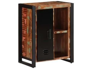 Buffet - bahut - meuble de rangement multicolore 55x35x70 cm bois massif récupération