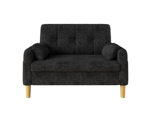 Canapé droit fixe TCQPZ  2 places Polyester gris