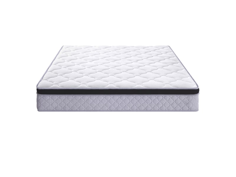  Matelas à ressorts 140x200 cm – blanc – h3, 25 cm, soutien ergonomique et confort toutes positions  - Conforama D