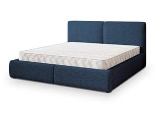 Lit coffre 180x200 cm MASSENO coloris bleu