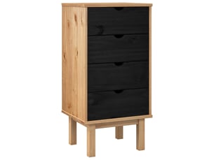 Commode 1 tiroir(s)    <strong></strong> <strong></strong> coloris noir largeur 45 cm