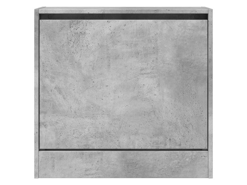  Meuble à chaussure, armoire à chaussures gris béton 60x21x57 cm bois d'ingénierie  - Conforama E