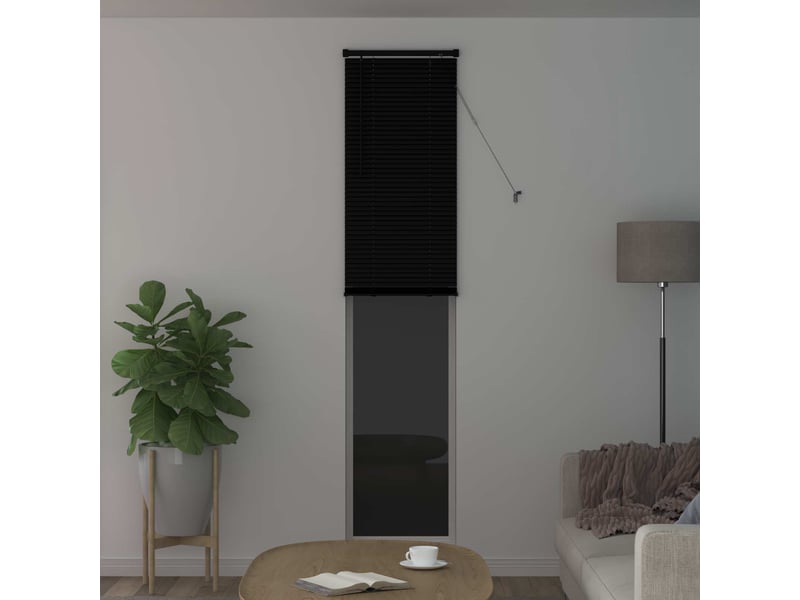  Store vénitien, store de fenêtre noir 213 x 40 cm 25 mm pvc cf48144  - Conforama C