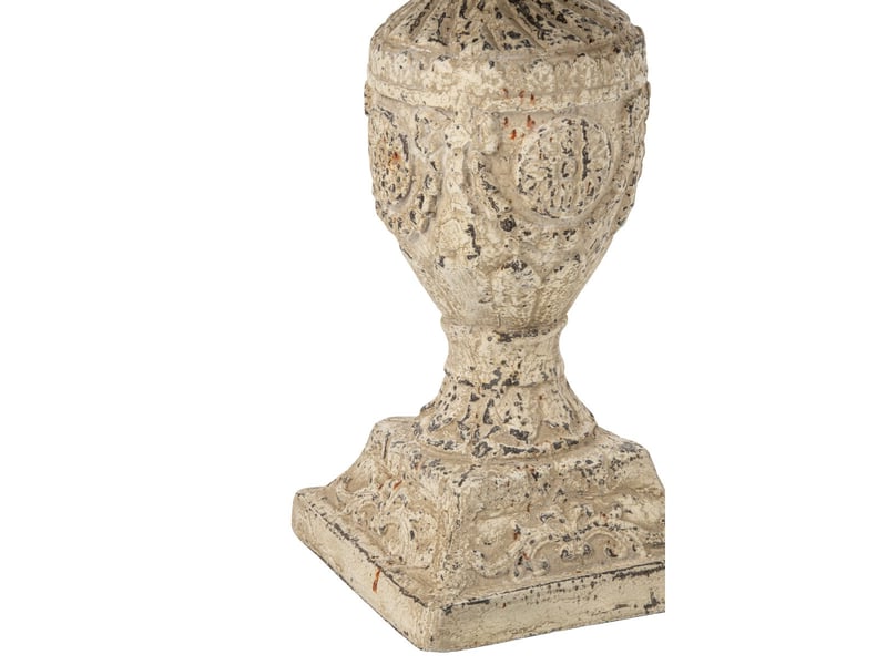  Table de jardin ronde naïs 78cm blanc cassé  - Conforama C