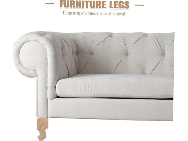 4pièces canapé bois sculpté de meubles non finis pour table basse armoire avec vis fournies  - Conforama C