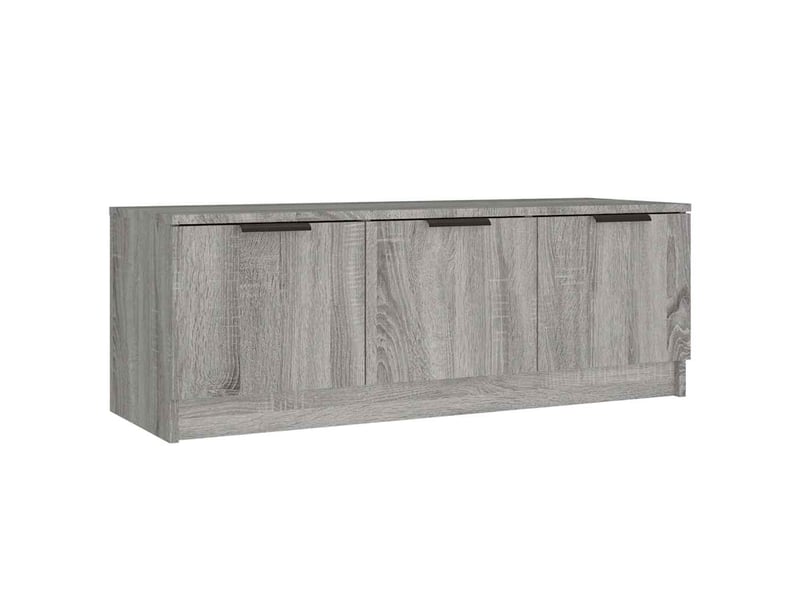  Meuble tv - banc tv - meuble de rangement sonoma gris 102x35x36,5 cm bois d'ingénierie  - Conforama A