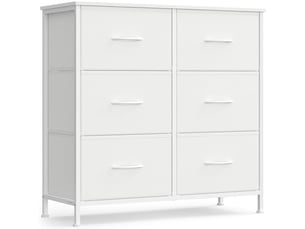 Commode de rangement 30 x 76,7 x 73,7 cm 9 tiroirs pratique moderne pour chambre entrée salon en mdf blanc 12_0013040