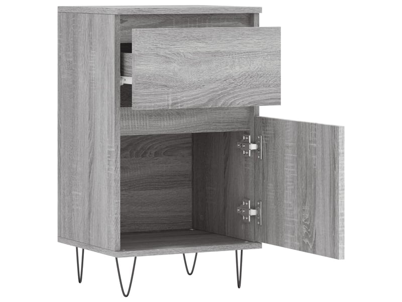  Buffet - bahut - meuble de rangement sonoma gris 40x35x70 cm bois d'ingénierie  - Conforama D