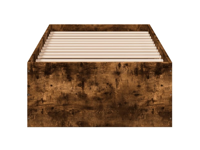  Lit simple- lit adulte -  cadre de lit sans matelas chêne fumé 100x200 cm  - Conforama C