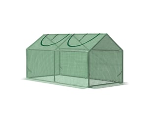 Serre en polyéthylène avec fenêtre, châssis froid pour tomates, 120 x 60 x 60 cm, verte