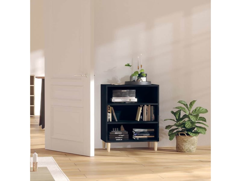  Buffet - bahut - meuble de rangement noir 57x35x70 cm bois d’ingénierie  - Conforama B