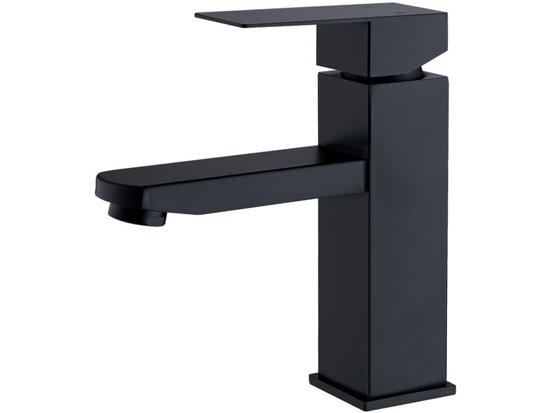  Robinet de salle de bain en acier inoxydable noir, avec alimentation en eau chaude et froide, et amovible HRC0000414TBY - Conforama A