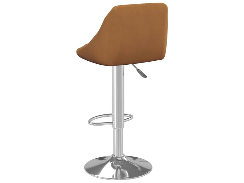  Tabouret de bar, chaise de bar marron velours shl5866  - Conforama E