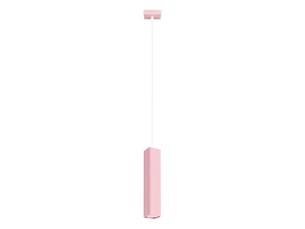 Suspension rayo 1 rose aluminium moderne 118x8x8cm