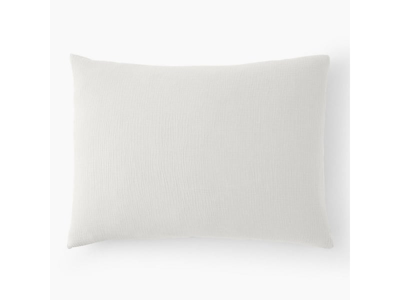  Taie d'oreiller 50x70 cm gaze de coton blanc pur PD19292 - Conforama A